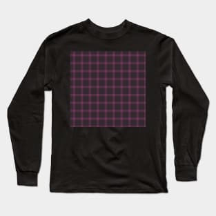 Leila Plaid by Suzy Hager      Leila Collection    Shades of Violet Long Sleeve T-Shirt